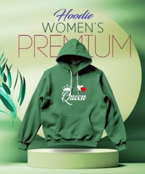 Premium Comfortable (Queen2-Green) Ladies winter hoodie