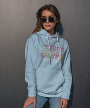 WinterWhisper Ladies Hoodie ( Sky Blue )